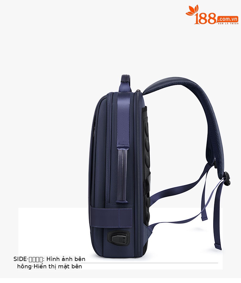Balo nam công suất lớn đa năng chống nước, đựng laptop 15.6 inch, phù hợp du lịch công sở chi tiết 12