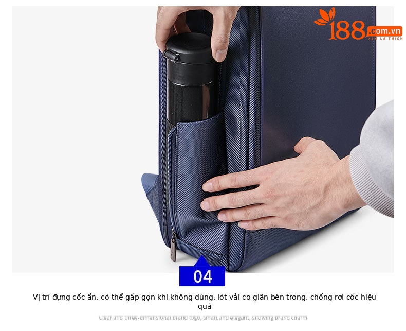 Balo nam công suất lớn đa năng chống nước, đựng laptop 15.6 inch, phù hợp du lịch công sở chi tiết 18