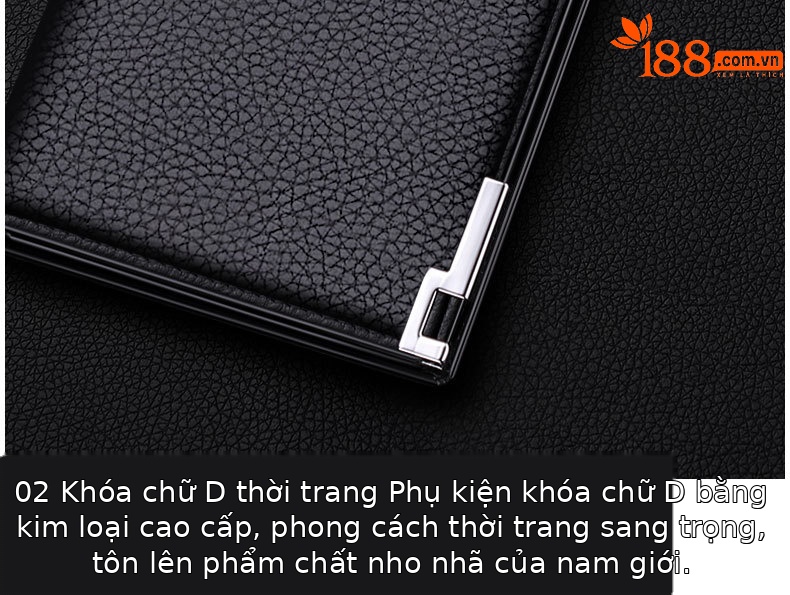 Ví da bò thật nam dài nhiều ngăn thẻ tín dụng Emperor Paul chi tiết 17