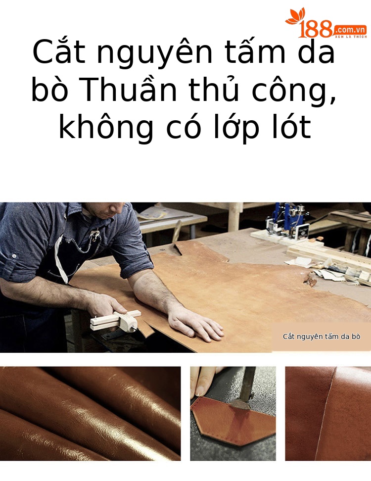 Ví nam da bò thật dài khóa kéo Emperor Paul phong cách công sở cổ điển chi tiết 2