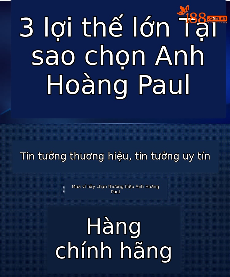 Ví nam da bò thật dài khóa kéo Emperor Paul phong cách công sở cổ điển chi tiết 9
