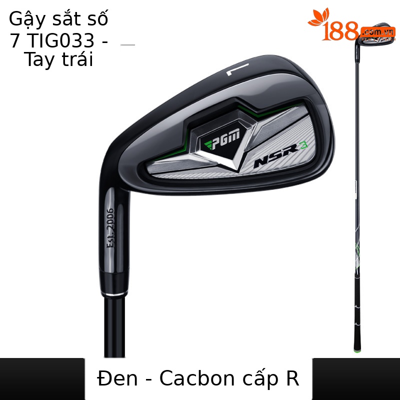 [Tay trái màu đen] 7 # thanh Carbon R