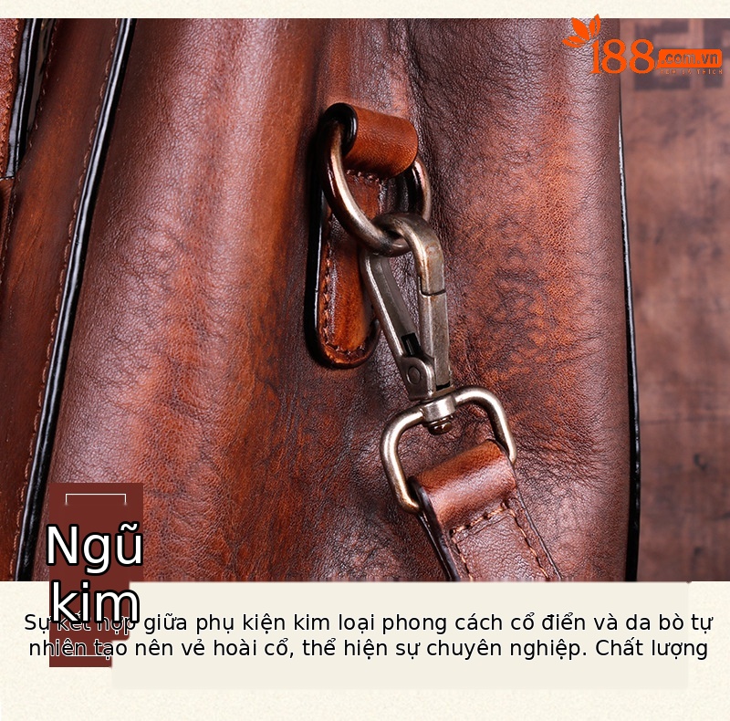 Túi đeo chéo nữ da thật phong cách vintage, họa tiết nổi bật — Xám cổ điển, Vàng cổ điển, Xanh lá cổ điển, Nâu cổ điển chi tiết 8