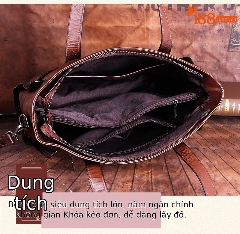 Túi xách tay nữ da bò thật dập nổi họa tiết cổ điển — Xám cổ điển, Nâu cổ điển, Đỏ cổ điển chi tiết 10