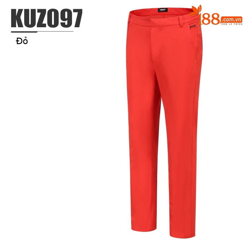 Quần thể thao golf nam co giãn mềm mại PGM — KUZ097 Màu Đỏ, KUZ097 màu xám, KUZ097 màu xanh hải quân