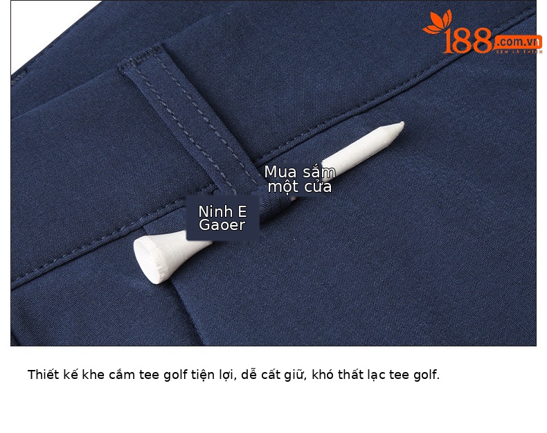 Quần thể thao golf nam co giãn mềm mại PGM — KUZ097 Màu Đỏ, KUZ097 màu xám, KUZ097 màu xanh hải quân chi tiết 10