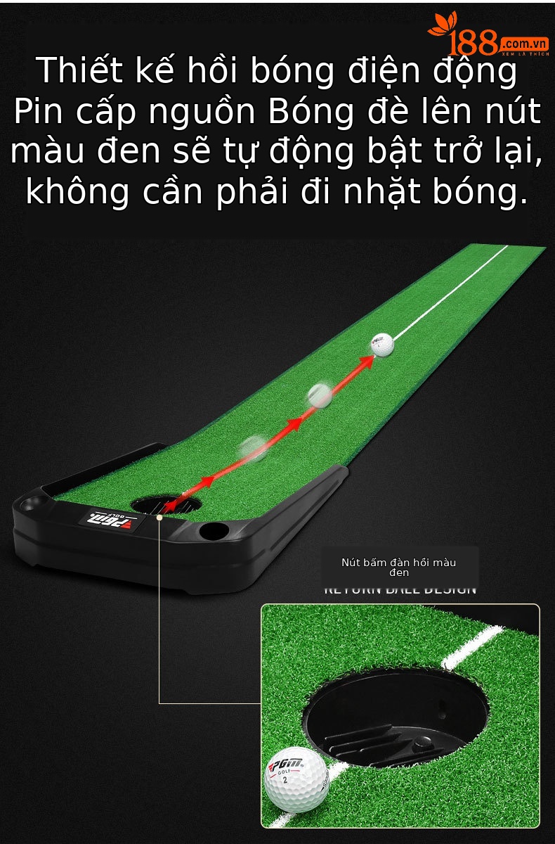 Máy tập golf PGM trả bóng tự động trong nhà 3 mét — [Phiên bản bãi cỏ TL026] Trả bóng tự động 3M (bao bì Trung Quốc), [Phiên bản bãi cỏ TL026] Trả bóng tự động 3M (bao bì tiếng Anh), [Phiên bản nhung TL026] Bóng trả lại tự động 3M (bao bì Trung Quốc), [Phiên bản nhung TL026] Bóng trả lại tự động 3M (bao bì tiếng Anh) chi tiết 4