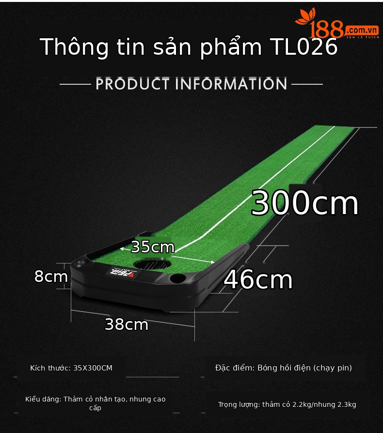 Máy tập golf PGM trả bóng tự động trong nhà 3 mét — [Phiên bản bãi cỏ TL026] Trả bóng tự động 3M (bao bì Trung Quốc), [Phiên bản bãi cỏ TL026] Trả bóng tự động 3M (bao bì tiếng Anh), [Phiên bản nhung TL026] Bóng trả lại tự động 3M (bao bì Trung Quốc), [Phiên bản nhung TL026] Bóng trả lại tự động 3M (bao bì tiếng Anh) chi tiết 10