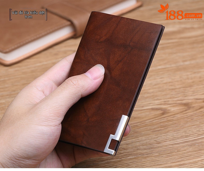Ví card holder nam da thật siêu mỏng mini đựng thẻ lái xe thẻ ngân hàng thẻ tín dụng Emperor Paul chi tiết 17