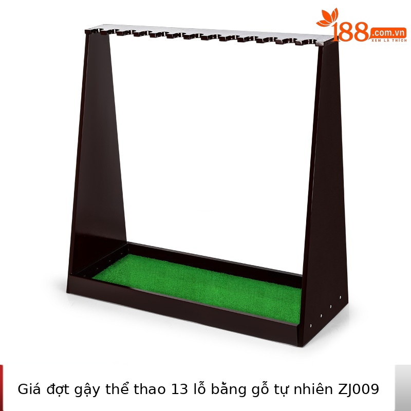 Giá treo gậy golf PGM bằng gỗ nguyên khối 13 lỗ — Giá đỡ Gậy 13 lỗ bằng gỗ nguyên khối ZJ009