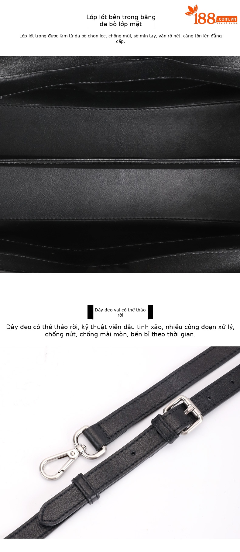 Túi đeo chéo nữ da cá sấu dây xích phối kim tuyến 30x23.5x13.5 cm — Đỏ rượu, Màu đen, Màu xanh lá, Màu đỏ chi tiết 11