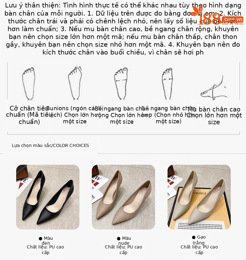 Giày cao gót nữ mũi nhọn gót mảnh phong cách hiện đại — Màu đen chi tiết 2