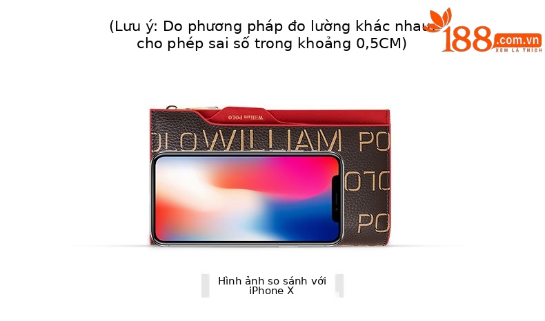 Ví nữ da thật Emperor Paul 2023 nhiều ngăn thẻ da bò chi tiết 3