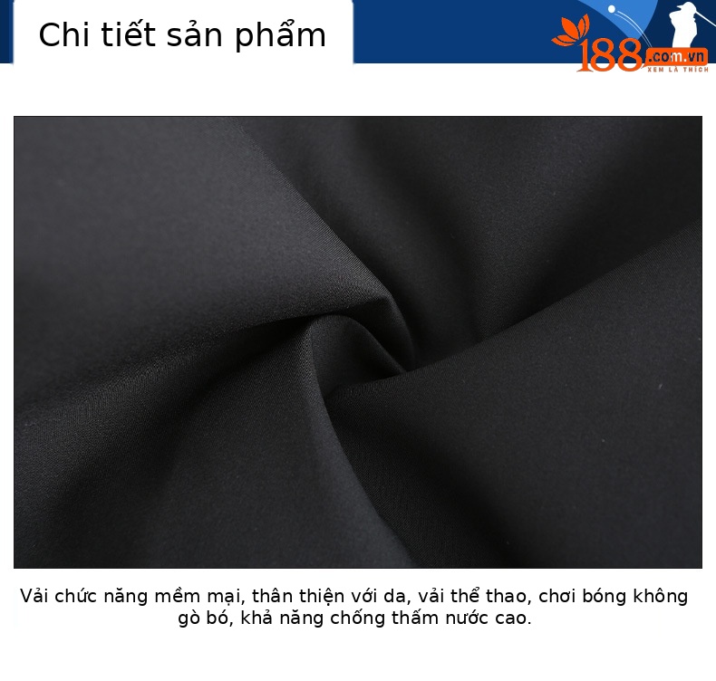 Quần thể thao golf nam chống mưa, thun eo điều chỉnh dây — KUZ095-màu trắng, KUZ095-Màu đen chi tiết 11