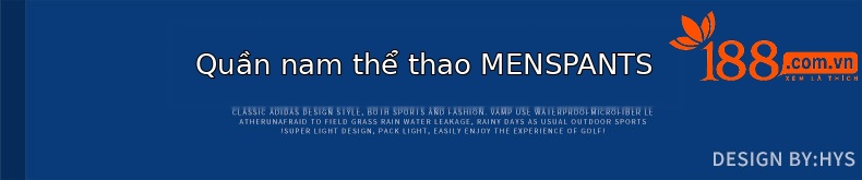 Quần thể thao golf nam chống mưa, thun eo điều chỉnh dây — KUZ095-màu trắng, KUZ095-Màu đen chi tiết 15