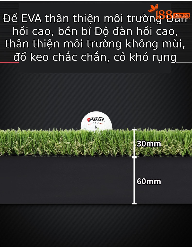 Thảm tập golf trong nhà PGM đa lỗ di động 0,6x3m — GL018 【Xanh lá đơn nhiều lỗ (không có cỏ dài) 】, GL018 [Green nhỏ nhiều lỗ đơn (không có cỏ dài) + 6 bóng], GL018 【một cây xanh nhỏ với cỏ dài và nhiều lỗ 】, GL018 [một quả xanh nhỏ với cỏ dài và nhiều lỗ, đặt 6 quả bóng] chi tiết 6