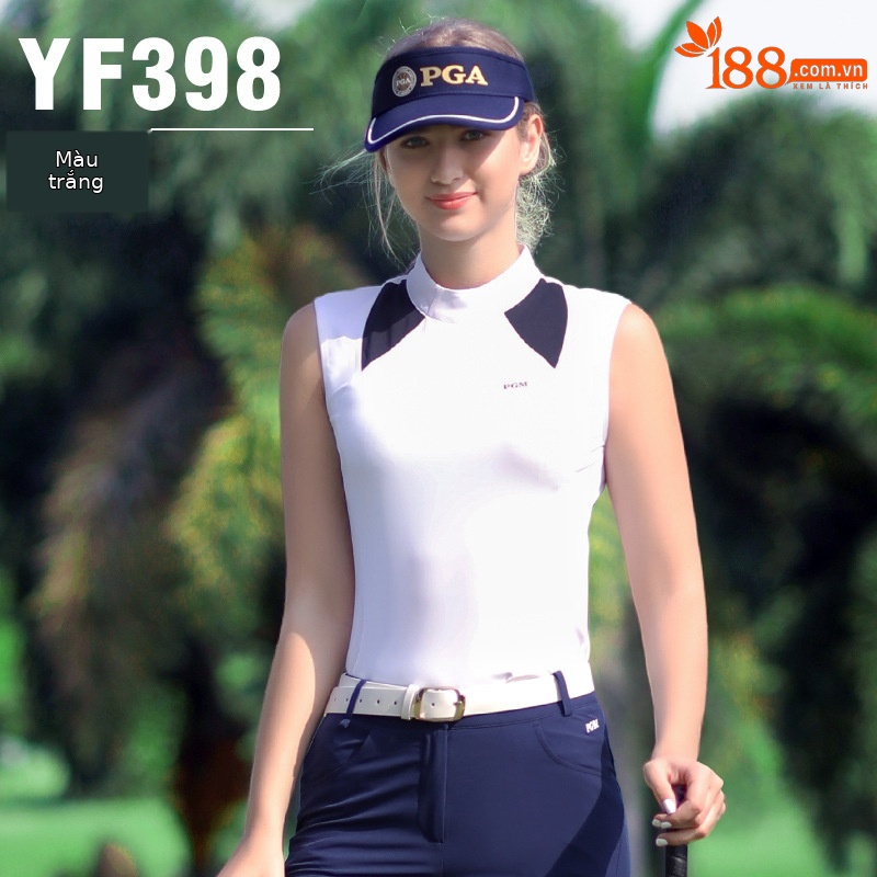 Áo thun nữ không tay YF398 màu trắng