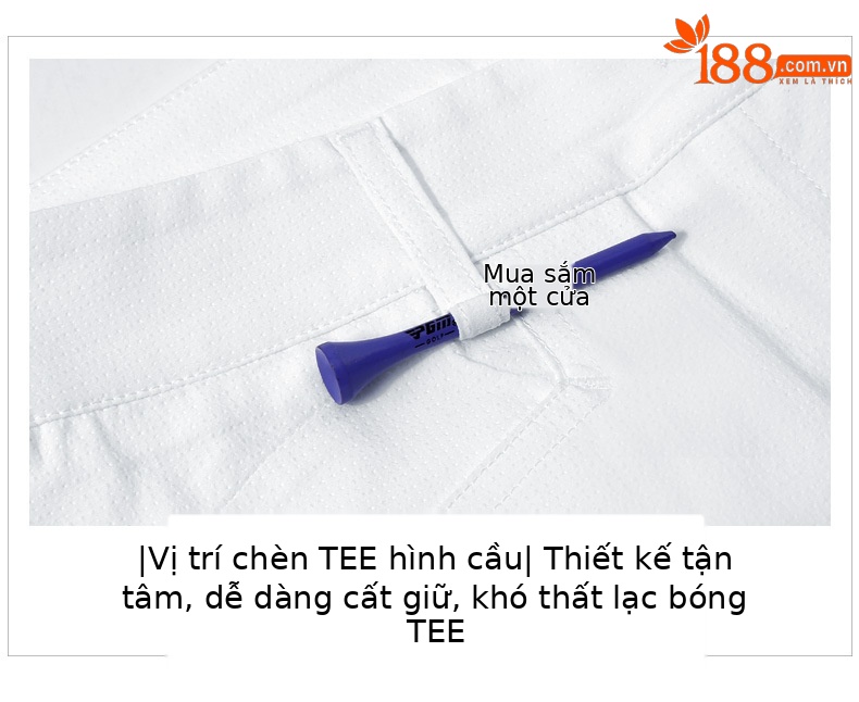 Quần short golf nữ co giãn nhanh khô PGM — KUZ101 màu xanh nhạt, KUZ101 màu xanh hải quân, KUZ101 màu trắng, KUZ101 màu xanh nước hồ chi tiết 17