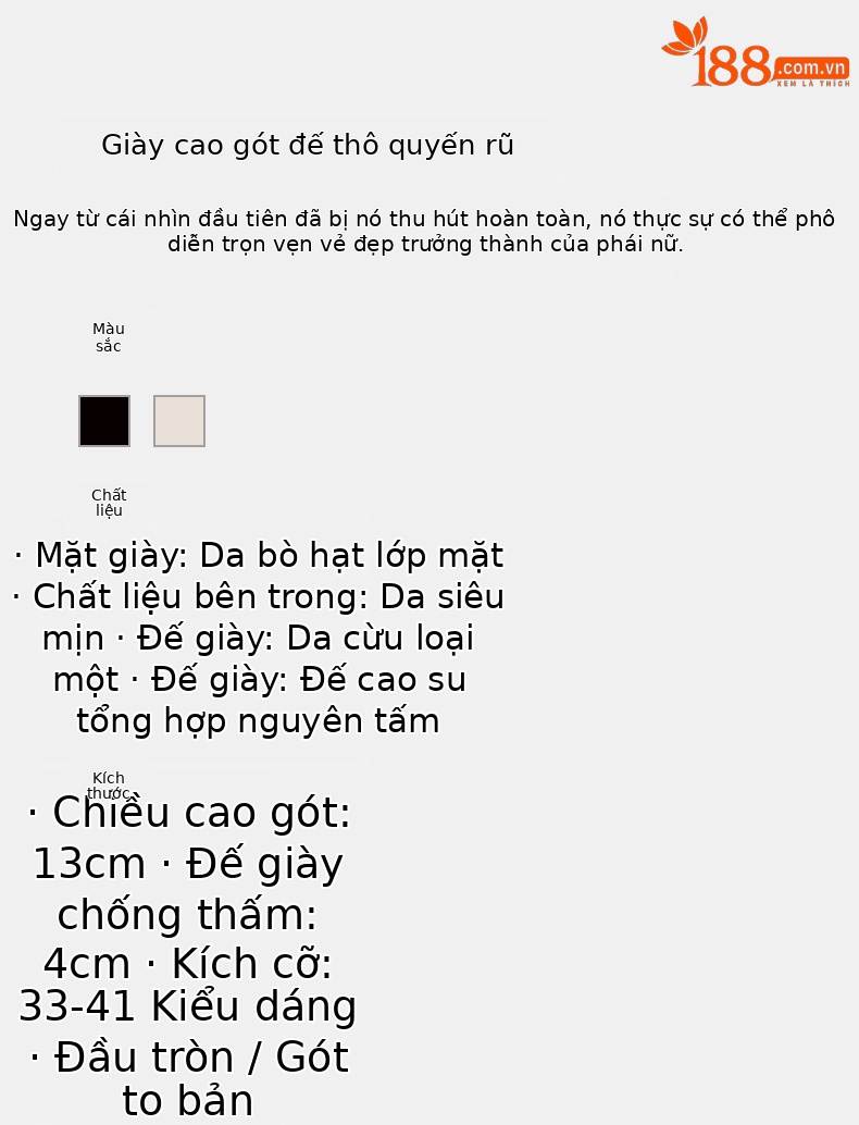 Sandal cao gót nữ mũi tròn hở ngón, quai ngang khóa cài, đế dày platform, gót siêu cao — Màu đen chi tiết 2