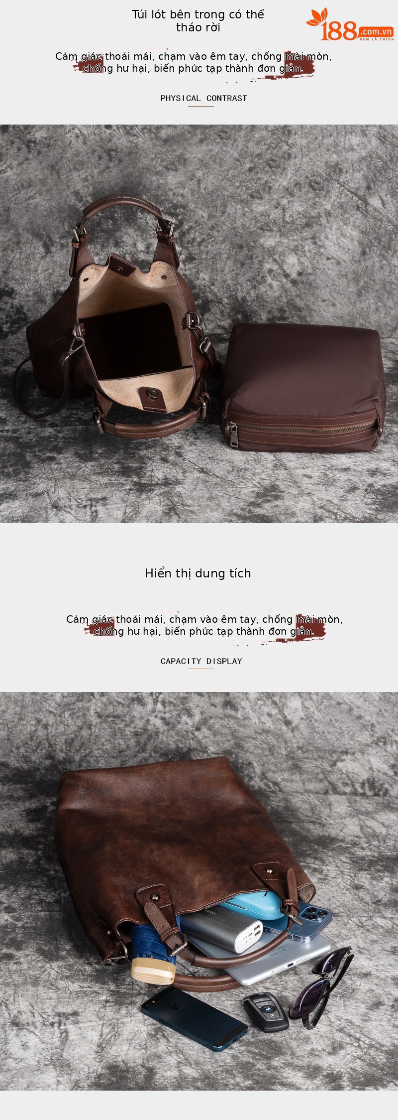 Túi đeo chéo nữ da thật phong cách Trung Hoa retro, thiết kế xếp nếp đa năng — Xám cổ điển, Xanh lá cổ điển, Vàng cổ điển, Nâu cổ điển chi tiết 9