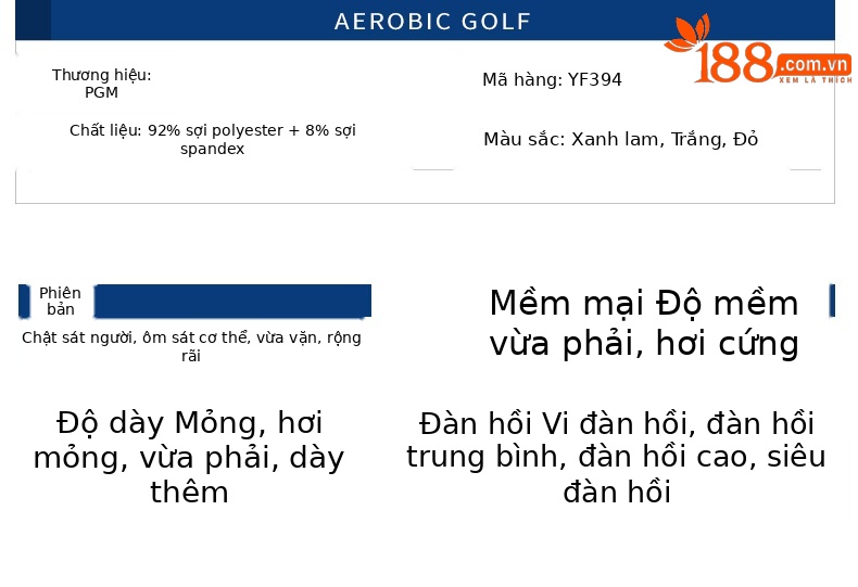 Áo thun nam golf ngắn tay vải thể thao co giãn PGM — YF394 màu trắng, YF394 màu xanh, YF394 Màu Đỏ chi tiết 4