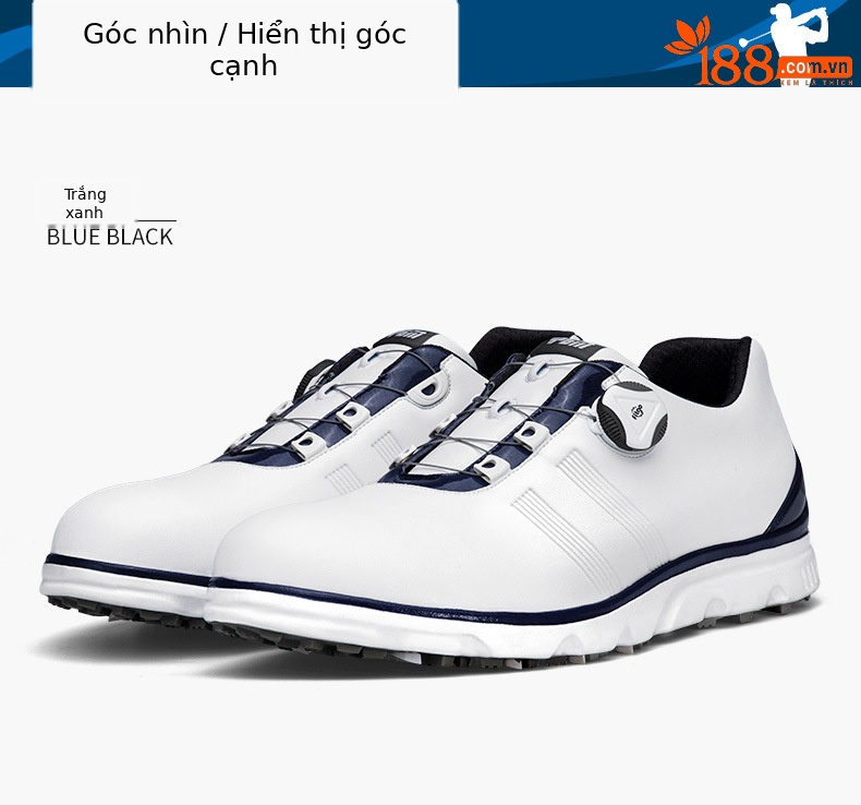 Giày golf PGM chống nước nam đinh chống trượt — XZ164IP cao su không thấm nước giày-Trắng Đỏ, XZ164IP cao su không thấm nước giày-Trắng Xám, XZ164IP cao su không thấm nước giày-Trắng Xanh chi tiết 10