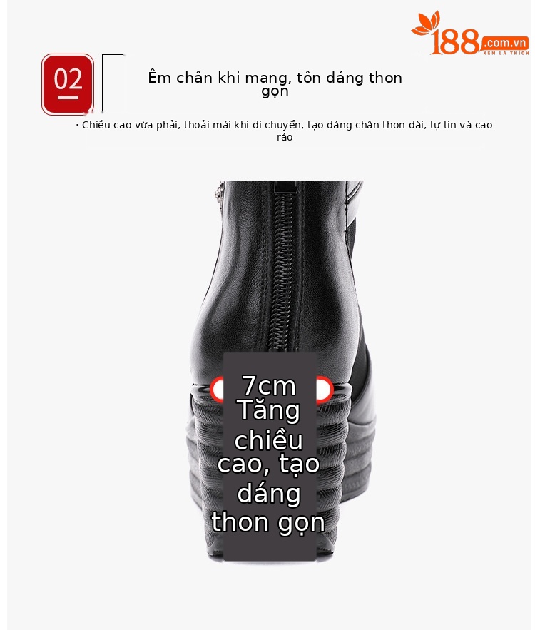 Sandal cao gót đế xuồng lưới nữ mũi hở, gót 9 cm, đế dày thoáng khí — Màu đen chi tiết 7