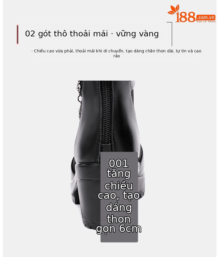Sandal lưới hở mũi gót thô nữ đế mềm gót 8 cm — Màu đen 8 cm, Màu đen 6 cm chi tiết 8