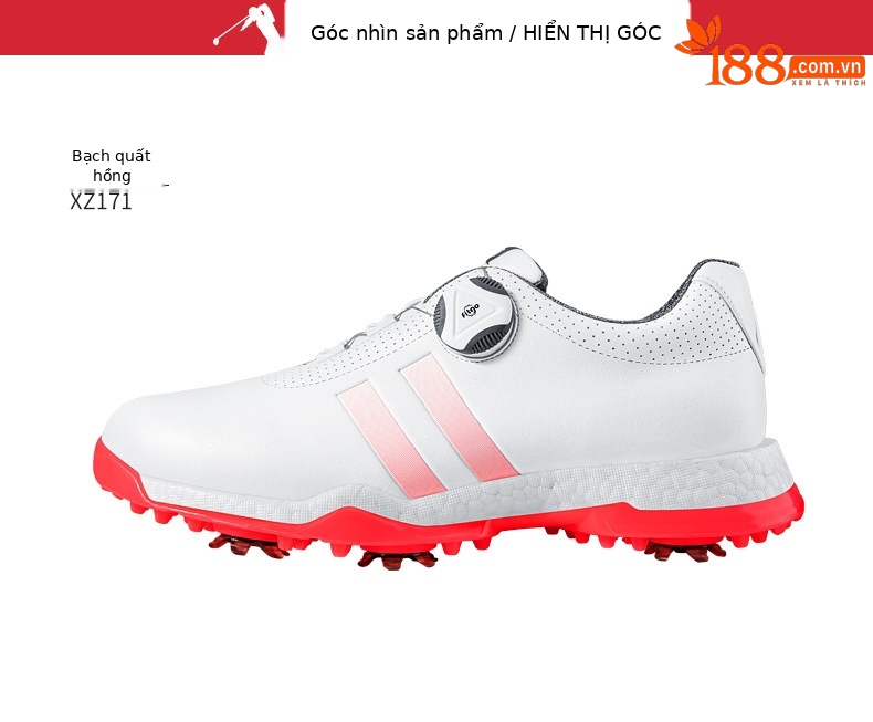 Giày golf nữ chống nước PGM đế foam siêu nhẹ, dây buộc xoay tiện lợi — Xz167-trắng cam đỏ, XZ171 nâng cấp khóa khóa-trắng Xám, XZ171 nâng cấp khóa khóa-trắng cam đỏ, Xz167-xanh lục huỳnh quang trắng chi tiết 19