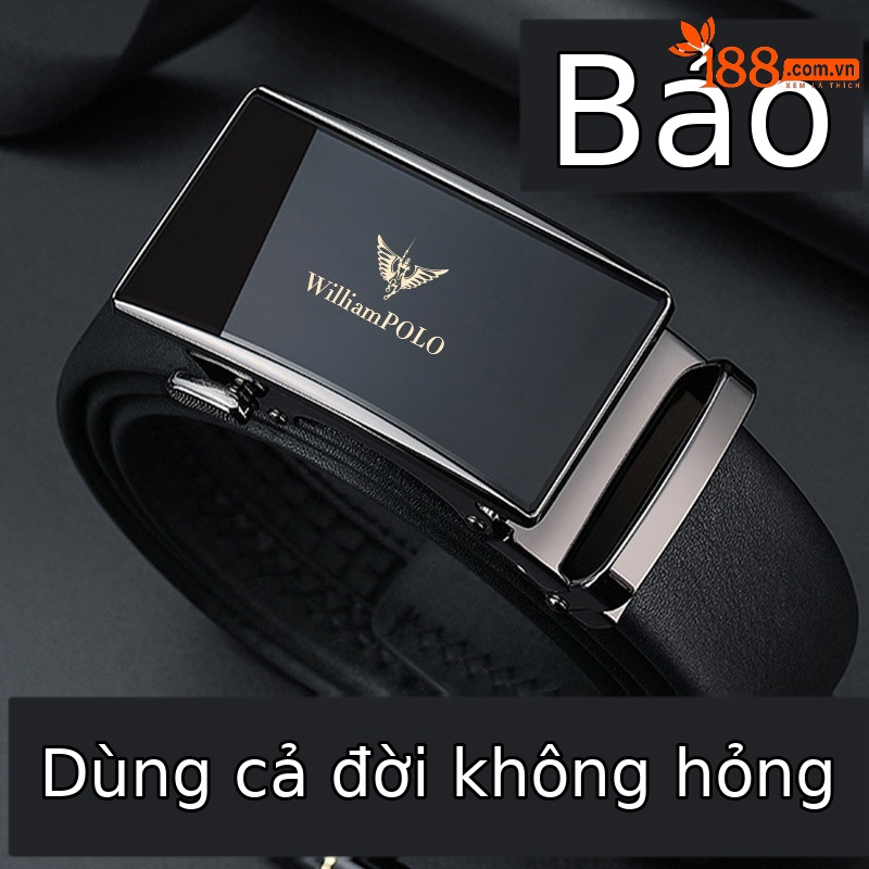 Thắt lưng da bò thật cao cấp Emperor Paul – khóa kim sang trọng — 120cm, 130cm, 110cm, 125cm