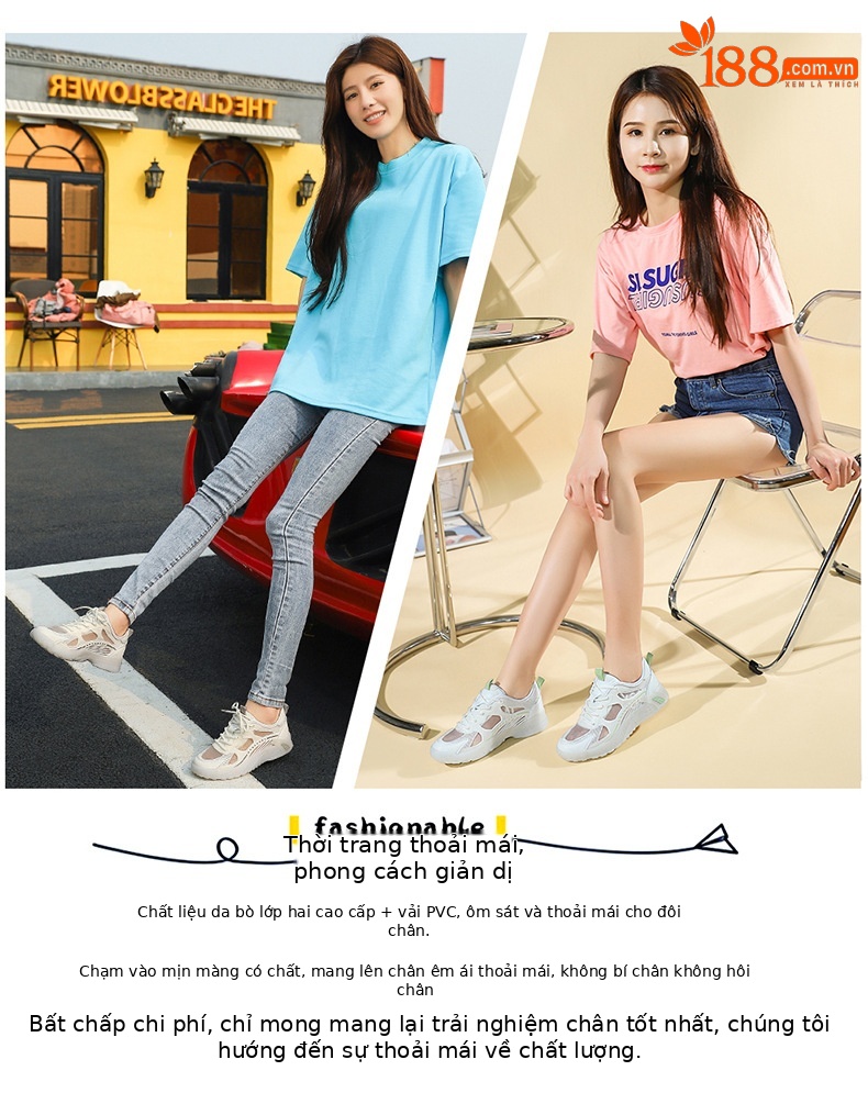 Giày sneaker nữ da thật đế dày 2024 mới nhất – giày trắng lưới thoáng khí mùa hè — 58212 Màu xanh lá cây, 58212 màu xám chi tiết 4