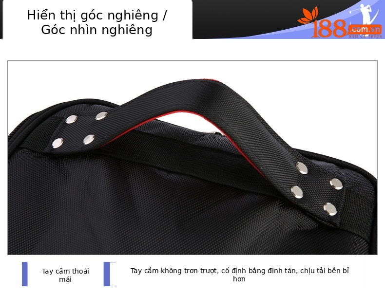 Túi hàng không golf PGM hai lớp đáy cứng có bánh xe, kích thước 141x38.5x31.5 cm — HKB010 đen và cam (Phiên bản bình thường), HKB010 đen xanh (phiên bản bình thường), HKB010 Đen Bạc (phiên bản thường), HKB010 tất cả màu đen (phiên bản bình thường) chi tiết 13