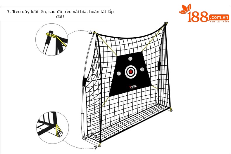 Lưới tập golf đa năng PGM trong nhà và ngoài trời 3x2.1x0.935m — LXW023-Gói một [Mạng đa chức năng đơn], LXW023-Gói hai [lưới đa chức năng đơn + đệm 1x1.25m], LXW023-Gói Ba [lưới đa chức năng 1x1.25m đệm bóng hộp], LXW023-Gói bốn [lưới đa năng Đơn 1x1.25m đệm bóng Hộp Đựng Bóng 3x5m chăn ngắn] chi tiết 10
