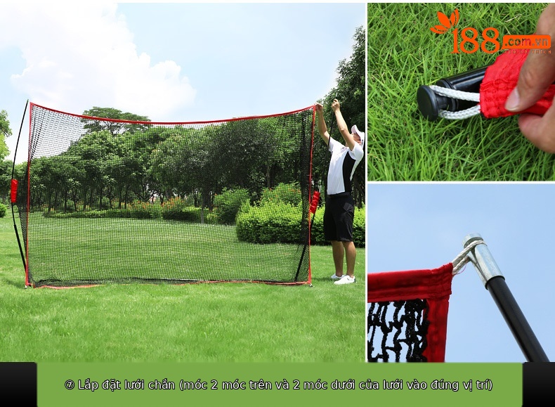Lưới tập golf đa năng PGM trong nhà và ngoài trời 3x2.1x0.935m — LXW023-Gói một [Mạng đa chức năng đơn], LXW023-Gói hai [lưới đa chức năng đơn + đệm 1x1.25m], LXW023-Gói Ba [lưới đa chức năng 1x1.25m đệm bóng hộp], LXW023-Gói bốn [lưới đa năng Đơn 1x1.25m đệm bóng Hộp Đựng Bóng 3x5m chăn ngắn] chi tiết 17