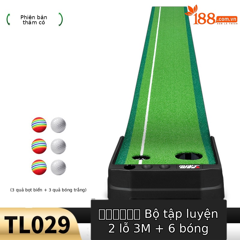 TL029 (Phiên bản sân cỏ) 3M lỗ đôi tự động trả lại bóng 3 quả bóng trắng 3 quả Bóng Xốp