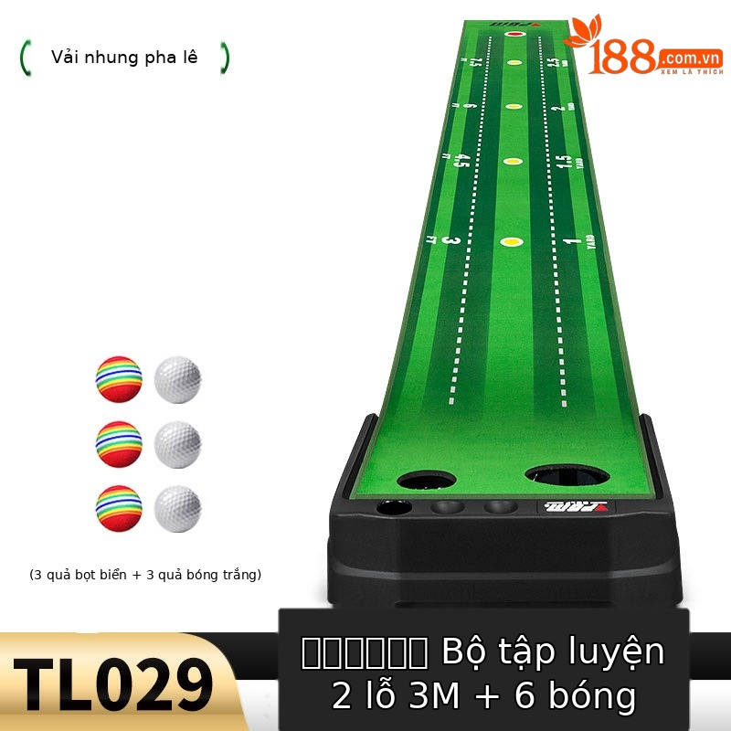TL029 (Phiên bản nhung pha lê) 3M lỗ đôi tự động trả lại bóng 3 quả bóng trắng 3 quả Bóng Xốp