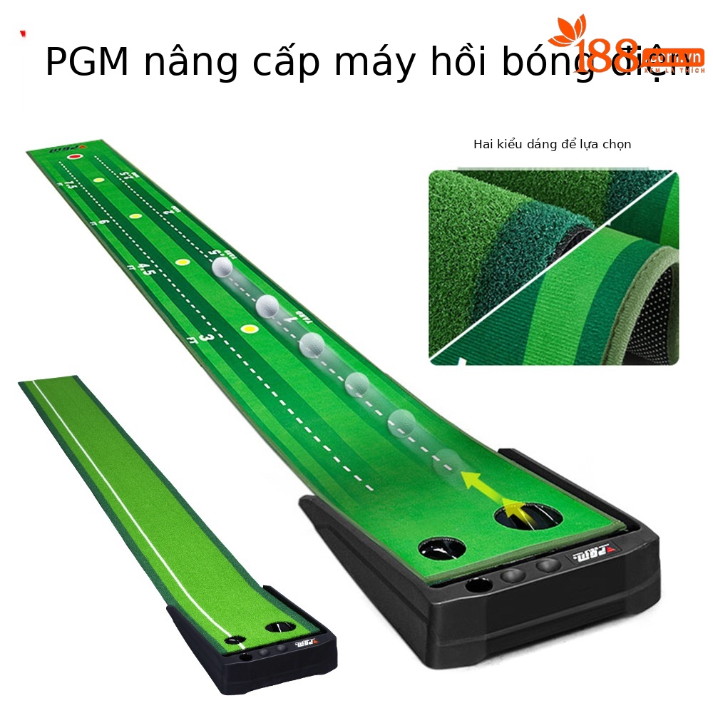 Bộ dụng cụ tập golf mini PGM tự động hồi bóng, 2 lỗ, dài 3m, tập gạt bóng trong nhà — TL029-(Phiên bản sân cỏ) 3M lỗ đôi tự động trả lại bóng thực hành, TL029 (Phiên bản sân cỏ) 3M lỗ đôi tự động trả lại bóng 3 quả bóng trắng 3 quả Bóng Xốp, TL029 (Phiên bản sân cỏ) 3M lỗ đôi tự động trả lại bóng 3 quả bóng trắng 3 quả bóng bọt biển, TL029-(Phiên bản nhung pha lê) lỗ đôi 3m Tự động trả lại bóng thực hành