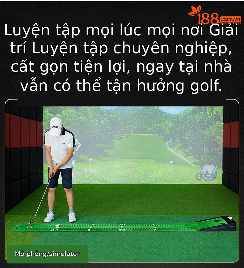 Bộ dụng cụ tập golf mini PGM tự động hồi bóng, 2 lỗ, dài 3m, tập gạt bóng trong nhà — TL029-(Phiên bản sân cỏ) 3M lỗ đôi tự động trả lại bóng thực hành, TL029 (Phiên bản sân cỏ) 3M lỗ đôi tự động trả lại bóng 3 quả bóng trắng 3 quả Bóng Xốp, TL029 (Phiên bản sân cỏ) 3M lỗ đôi tự động trả lại bóng 3 quả bóng trắng 3 quả bóng bọt biển, TL029-(Phiên bản nhung pha lê) lỗ đôi 3m Tự động trả lại bóng thực hành chi tiết 5