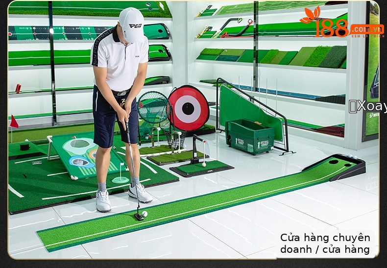 Bộ dụng cụ tập golf mini PGM tự động hồi bóng, 2 lỗ, dài 3m, tập gạt bóng trong nhà — TL029-(Phiên bản sân cỏ) 3M lỗ đôi tự động trả lại bóng thực hành, TL029 (Phiên bản sân cỏ) 3M lỗ đôi tự động trả lại bóng 3 quả bóng trắng 3 quả Bóng Xốp, TL029 (Phiên bản sân cỏ) 3M lỗ đôi tự động trả lại bóng 3 quả bóng trắng 3 quả bóng bọt biển, TL029-(Phiên bản nhung pha lê) lỗ đôi 3m Tự động trả lại bóng thực hành chi tiết 6