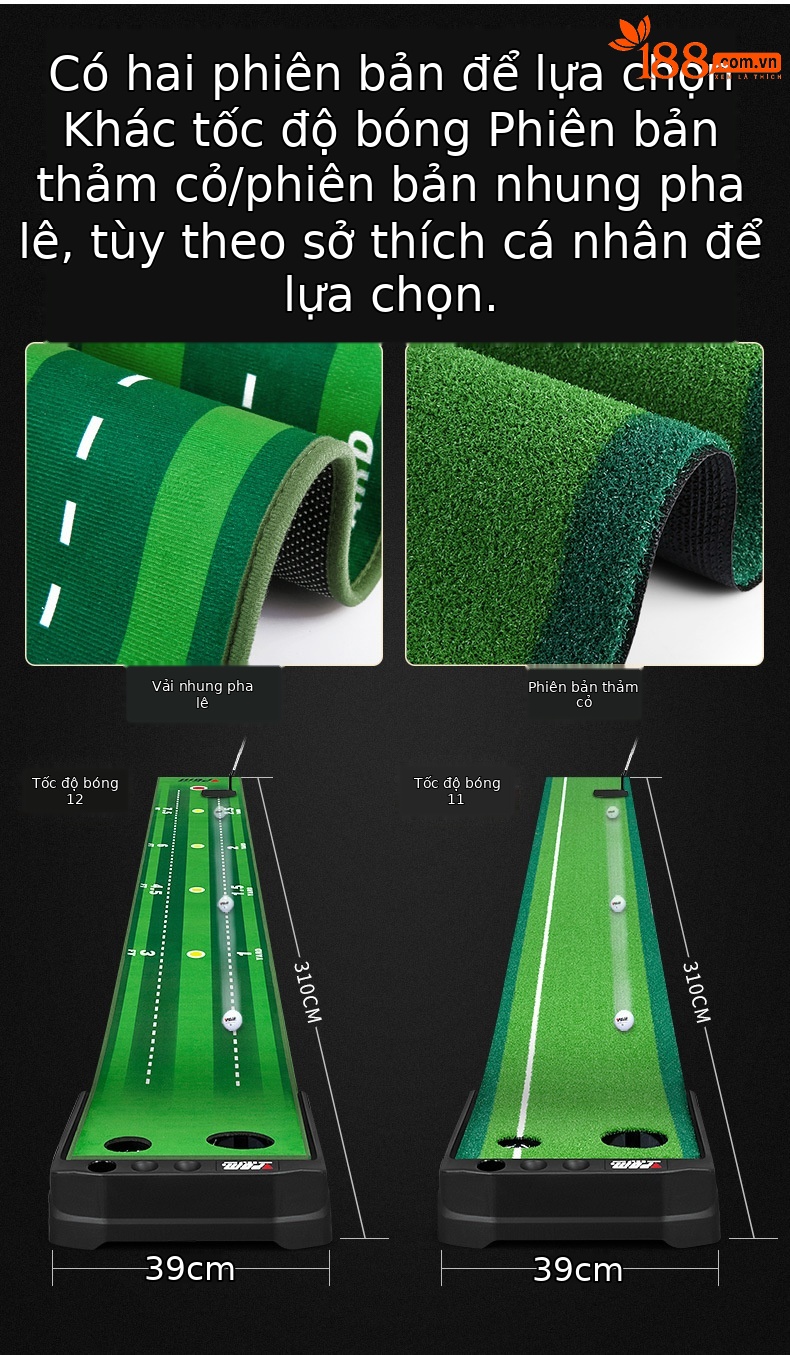 Bộ dụng cụ tập golf mini PGM tự động hồi bóng, 2 lỗ, dài 3m, tập gạt bóng trong nhà — TL029-(Phiên bản sân cỏ) 3M lỗ đôi tự động trả lại bóng thực hành, TL029 (Phiên bản sân cỏ) 3M lỗ đôi tự động trả lại bóng 3 quả bóng trắng 3 quả Bóng Xốp, TL029 (Phiên bản sân cỏ) 3M lỗ đôi tự động trả lại bóng 3 quả bóng trắng 3 quả bóng bọt biển, TL029-(Phiên bản nhung pha lê) lỗ đôi 3m Tự động trả lại bóng thực hành chi tiết 4
