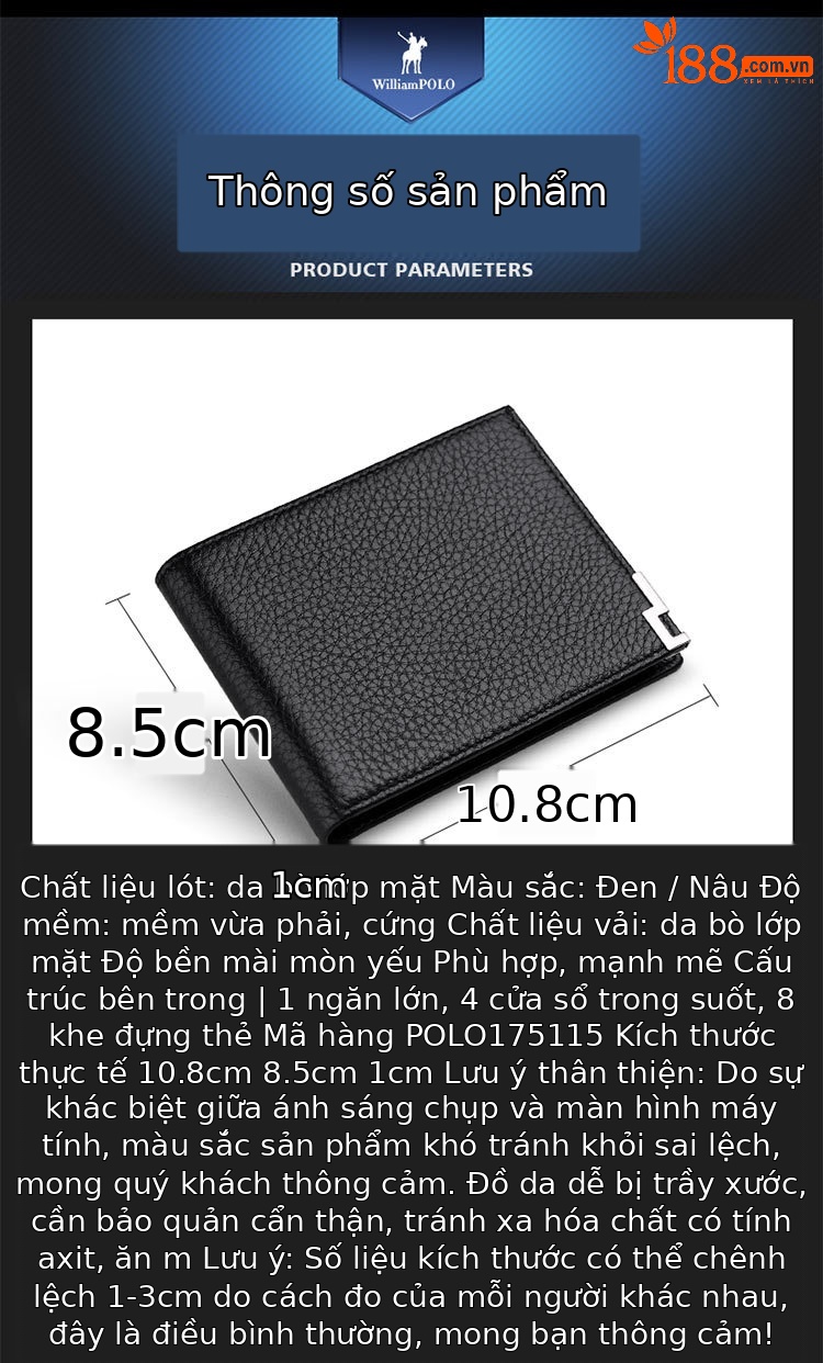 Ví da thật nam siêu mỏng tích hợp hộp đựng bằng lái xe và giấy tờ xe chi tiết 16