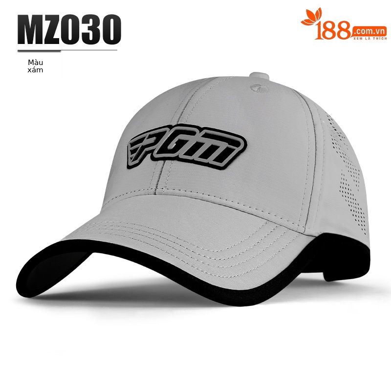 MZ030 nam mũ thoáng khí màu xám