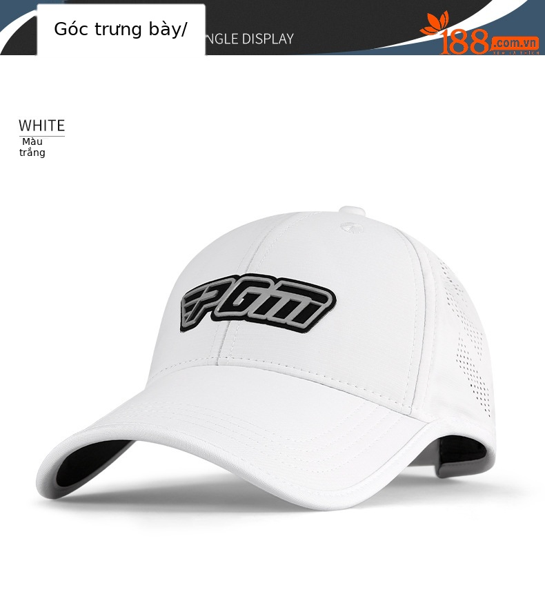 Mũ lưỡi trai golf nam PGM chống nắng thoáng khí — MZ030 nam mũ thoáng khí màu đen, MZ030 nam mũ thoáng khí màu trắng, MZ030 nam mũ thoáng khí màu xám chi tiết 10