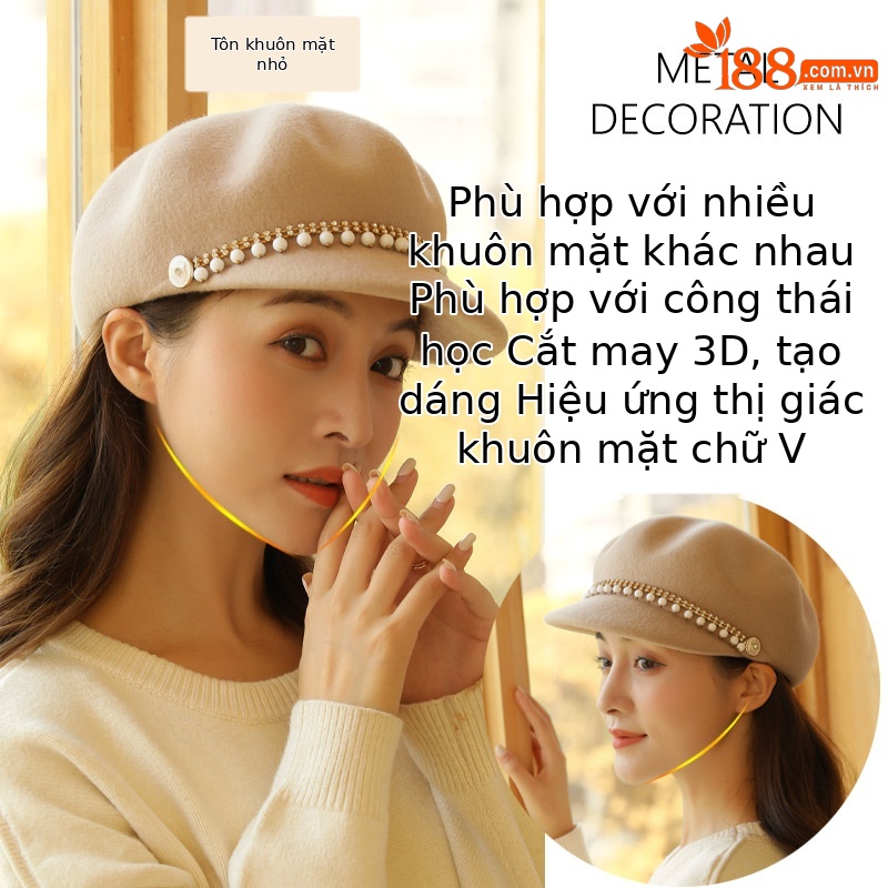 Mũ nồi bí ngô len phong cách họa sĩ cho nữ thu đông — Màu khoai môn