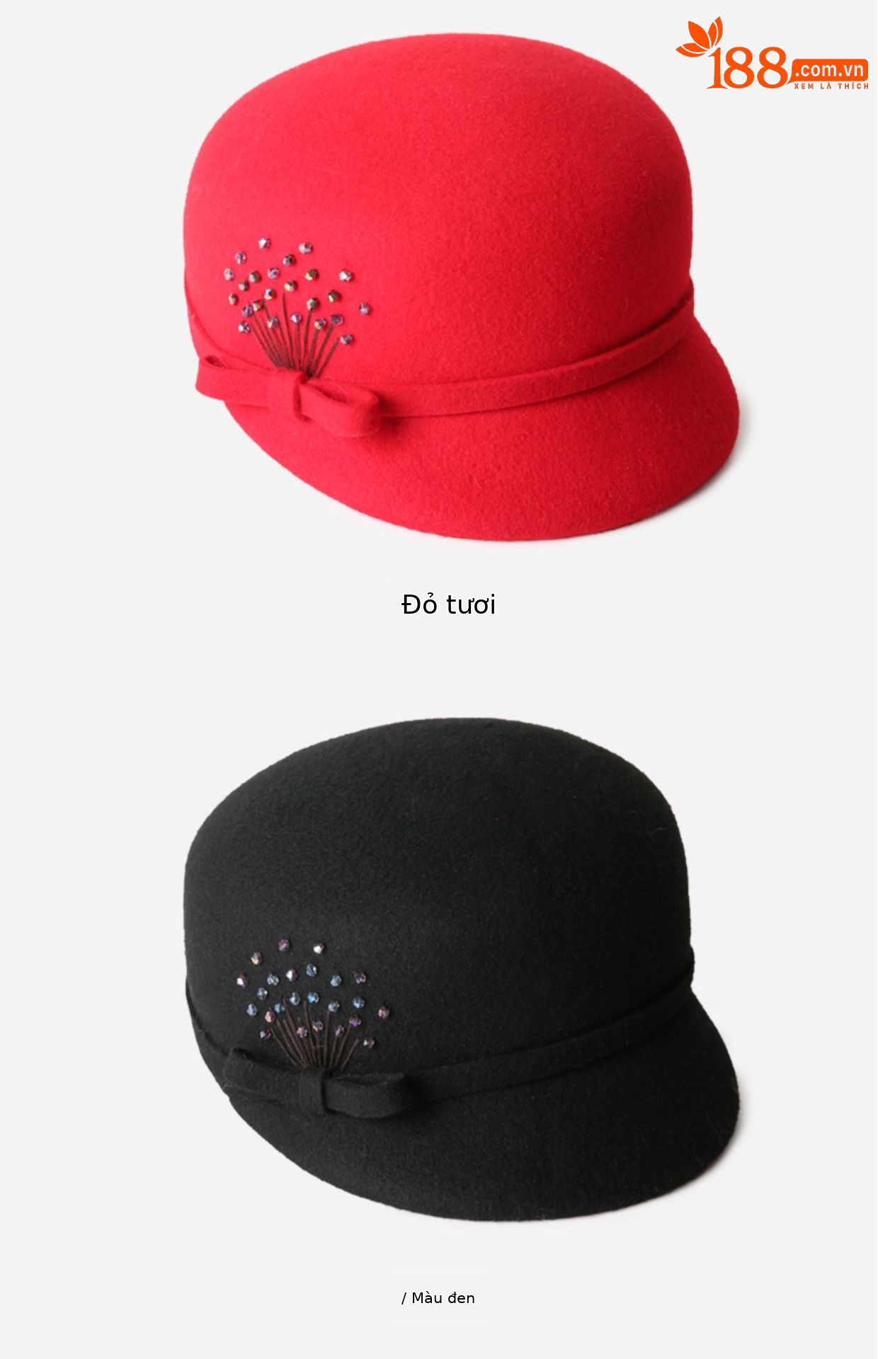 Mũ beret len nữ mùa thu đông phong cách Anh, nỉ len giản dị, đa năng thời trang, ôm mặt — Màu đen chi tiết 15