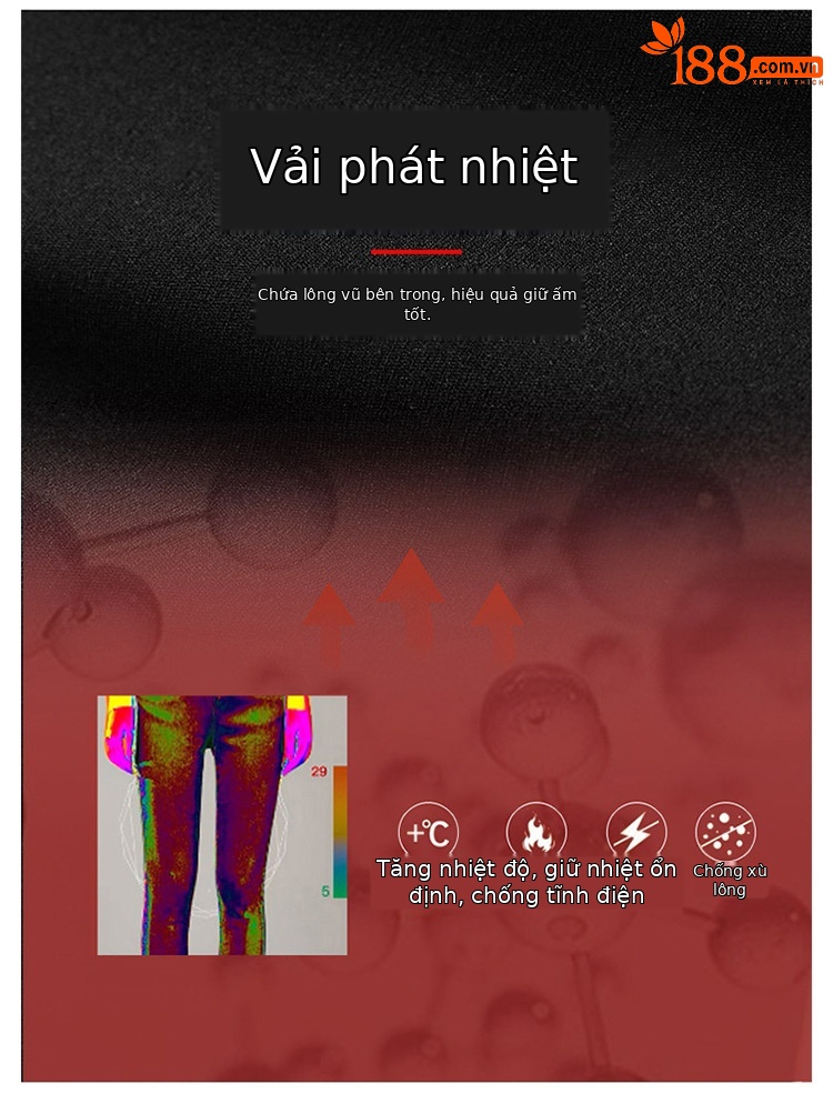 Quần lông vũ nữ cạp cao thời trang mùa đông, lót nhung dày dặn, form ống rộng giữ ấm — Màu đen chi tiết 1