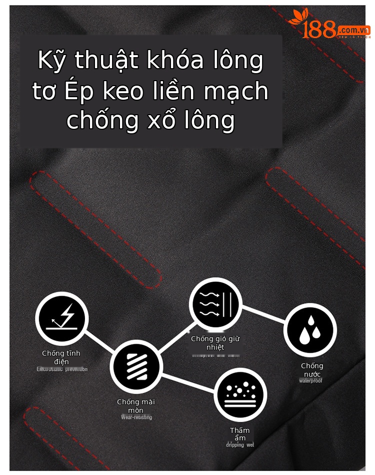 Quần lông vũ nữ cạp cao thời trang mùa đông, lót nhung dày dặn, form ống rộng giữ ấm — Màu đen chi tiết 3