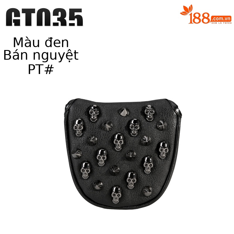 GT035-Bộ thanh đẩy hình bán nguyệt màu đen