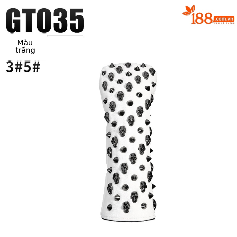 GT035-Bộ cột gỗ số 3/Số 5 màu trắng