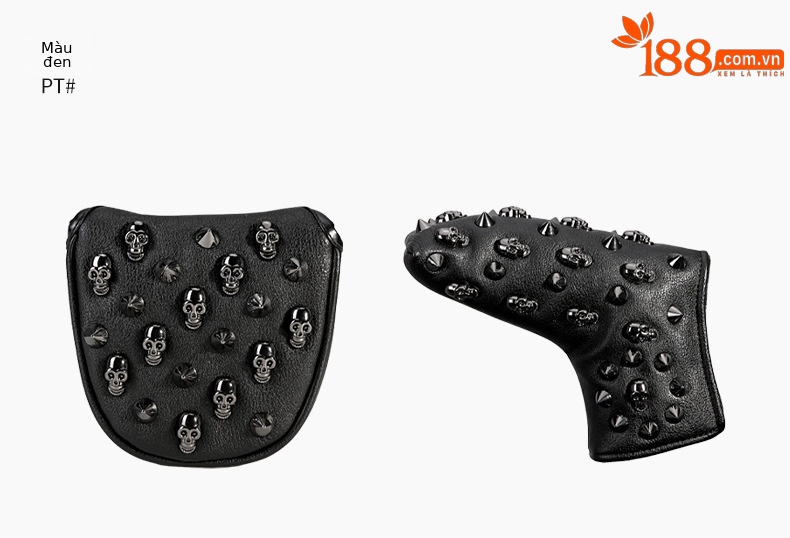 Vỏ đầu gậy Golf PGM chống thấm nước, đa năng, bảo vệ đầu gậy — GT035-Bao thanh gỗ số 1 màu đen, GT035-Bộ thanh đẩy hình bán nguyệt màu đen, GT035-Bộ cột gỗ số 3/Số 5 màu trắng, GT035-Bộ thanh đẩy hình bán nguyệt màu trắng chi tiết 9